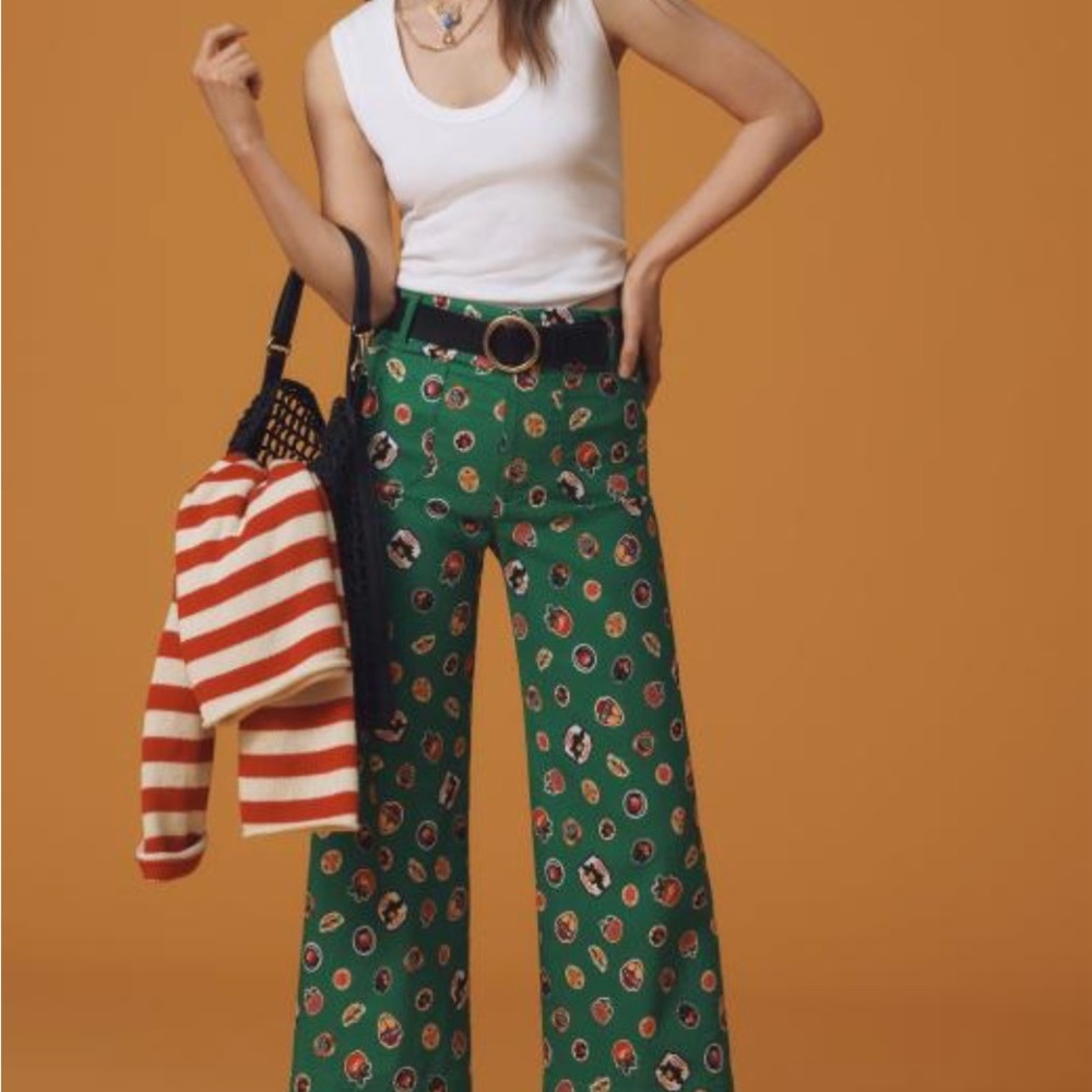 Anthropologie Maeve Green Pants – Size 30 NWT